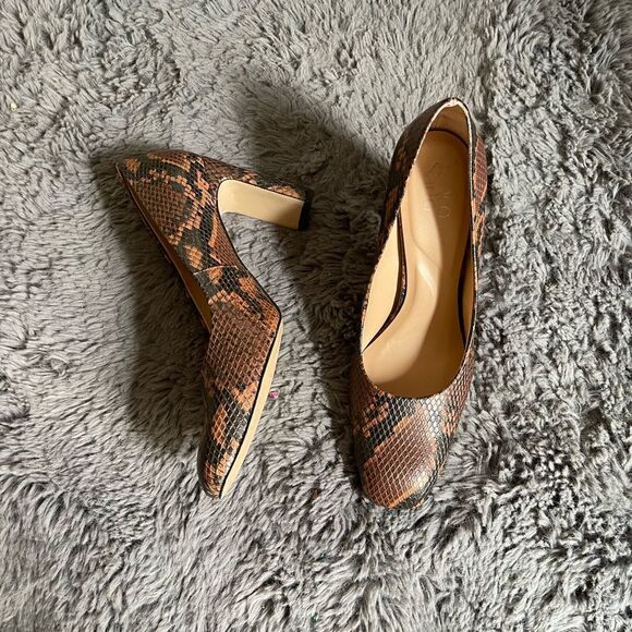 Franco sarto faux snake print heels‎ - Picture 2 of 8